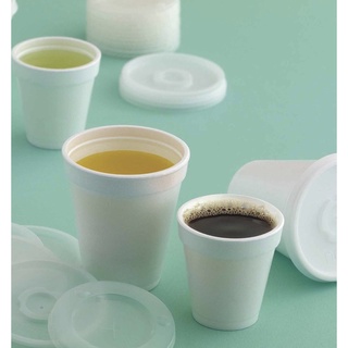 100 copos 177  ml com tampa isopor térmico darnel 6 Oz delivery em Oferta na Shopee