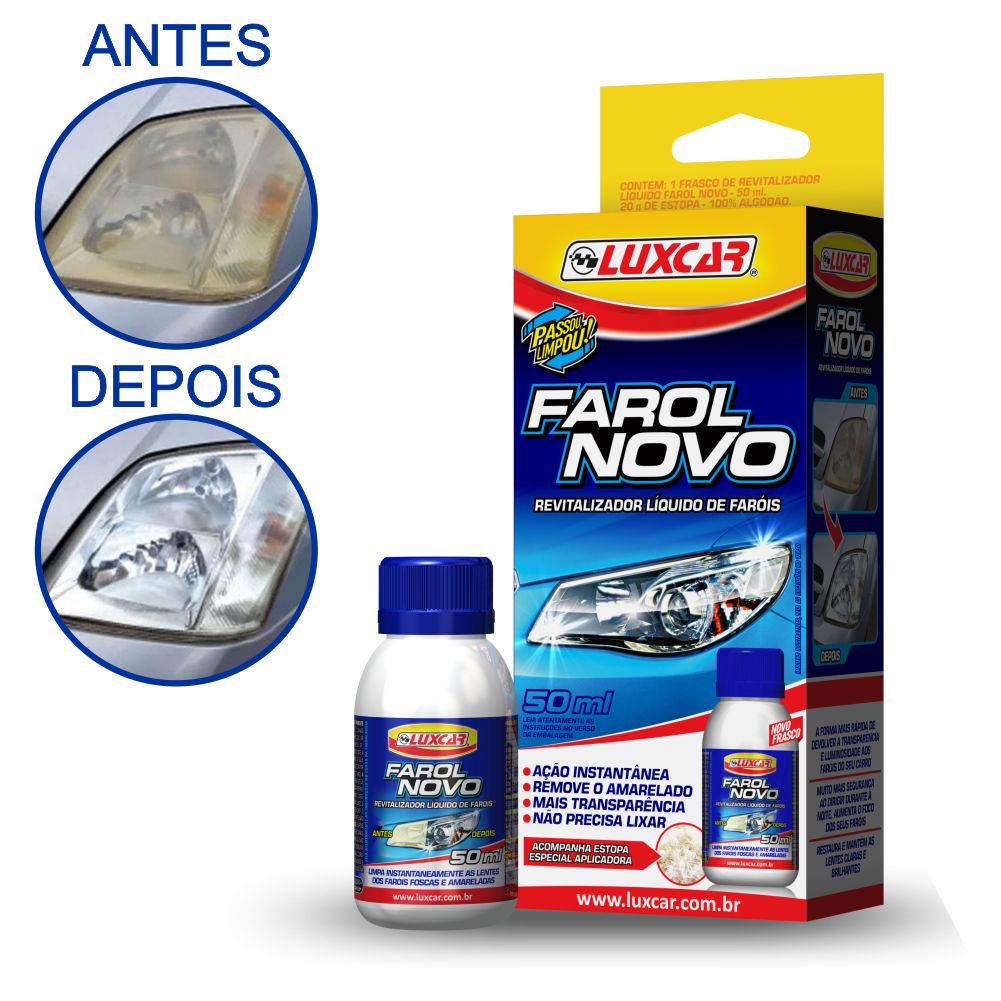 Revitalizador Líquido de Farol Farol Novo Produto Original Luxcar 50ml