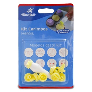 Kit Carimbos Heróis Blue Star - 8 Carimbos  411089 em Oferta na Shopee