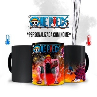 Caneca Mágica One Piece Luffy Gear com Nome Personalizado em Oferta na Shopee