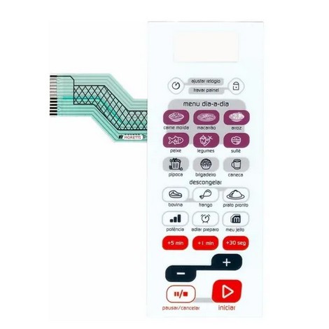 Membrana Teclado Microondas Brastemp Bms45 Bms 45 Active