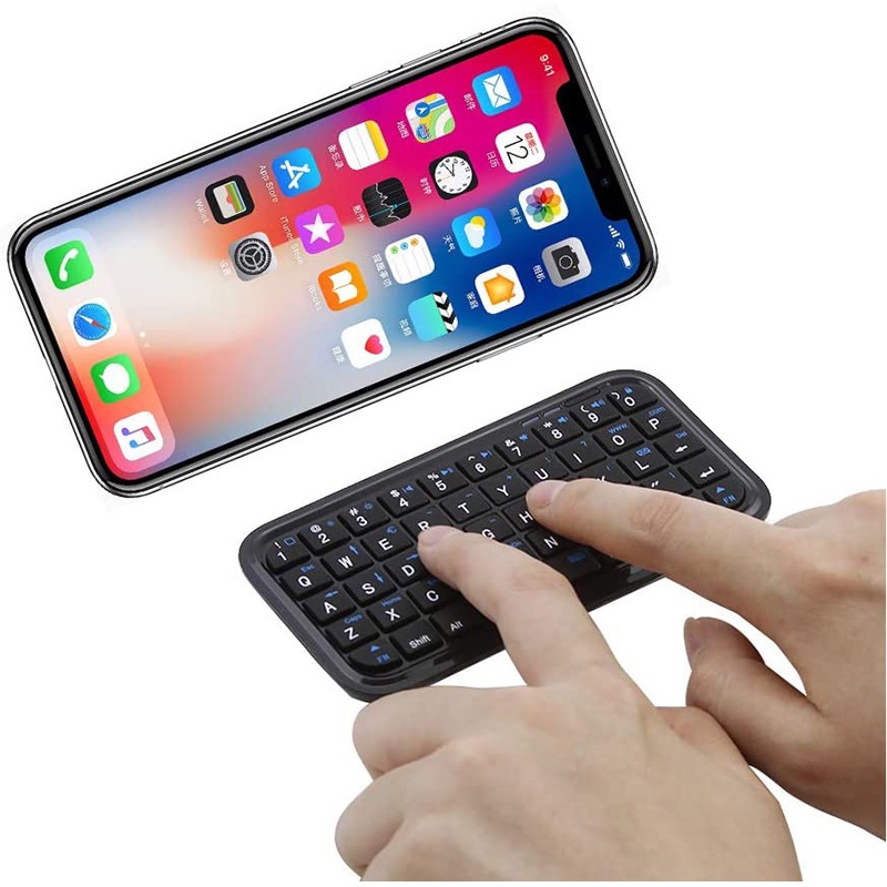 Teclado Bluetooth Sem Fio JOMAA Slim Mini Teclado Portátil Recarregável para Mac