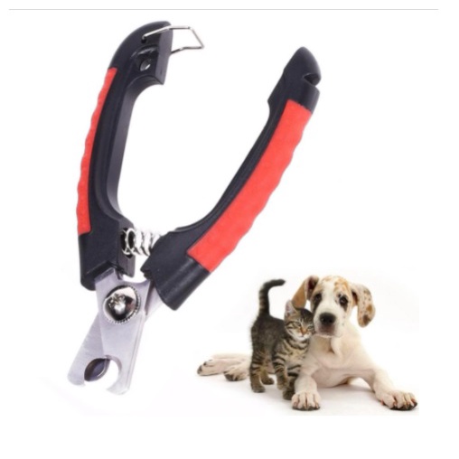 Alicate Cortador De Unha Pet Aço Inoxidável Cabo Emborrachado Para Cães Gatos Grande