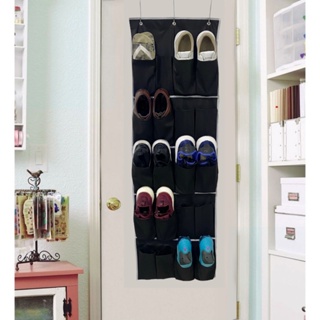 Sapateira de pendurar atrás da porta com 16, 20, 24 divisórias em Oferta na Shopee