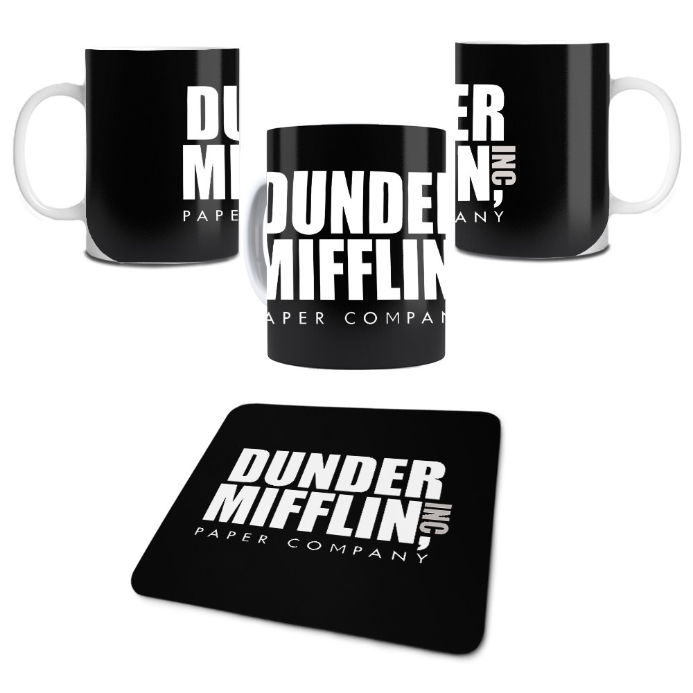 Kit 1 Caneca e 1 Mouse Pad The Office Dunder Mifflin