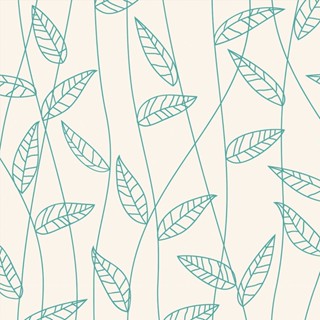 Papel de parede com fundo bege e desenhos verdes em Oferta na Shopee