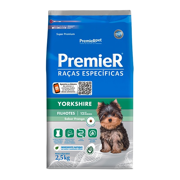 Ração Premier Raças Específicas Yorkshire para Cães Filhotes - 2,5Kg em Oferta na Shopee