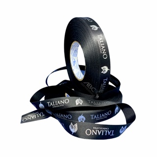 Fita De Cetim Personalizada Hotstamping 20mm X 200 Metros em Oferta na Shopee