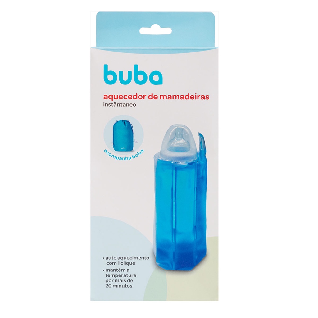 Aquecedor de Mamadeira Prático Portátil Instantâneo com 1 Clique C/ Bolsa Buba