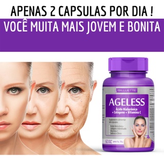 02 potes Ageless Anti idade Tira estria Pé de galinha Rugas bigode chines Firma a pele