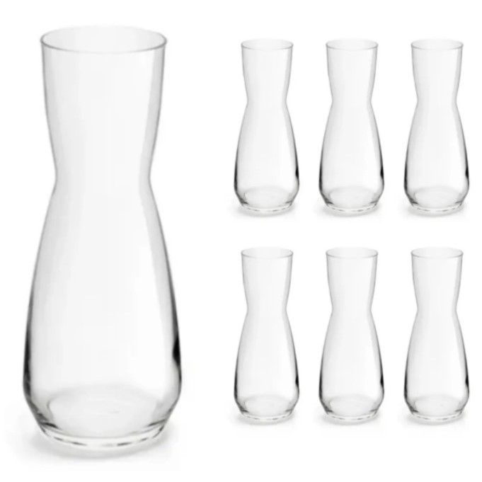 Kit 6 Garrafa Decanter Ensemble Crisal 740 Ml Jarra Suqueira