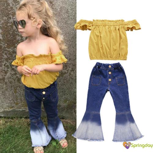 calça flare de criança
