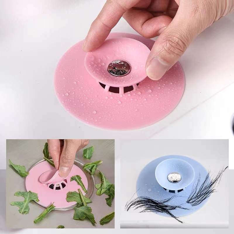 Tampa De Silicone Para Ralo De Pia Bacia Cozinha Banheiro Universal Filtro Anti Resíduos Flex Drain