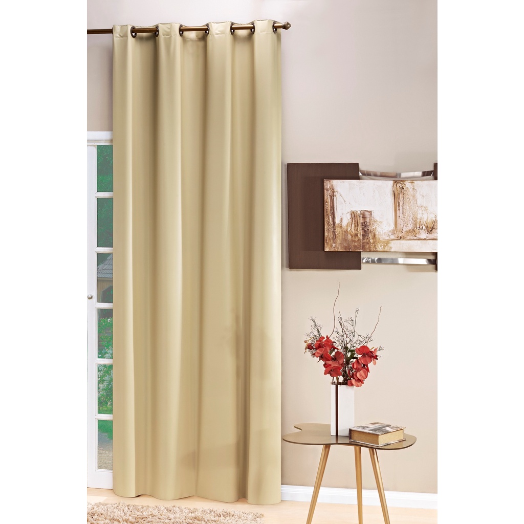 Cortina Blackout PVC 1,40m X 2,80m Veda a Luz Folha Única