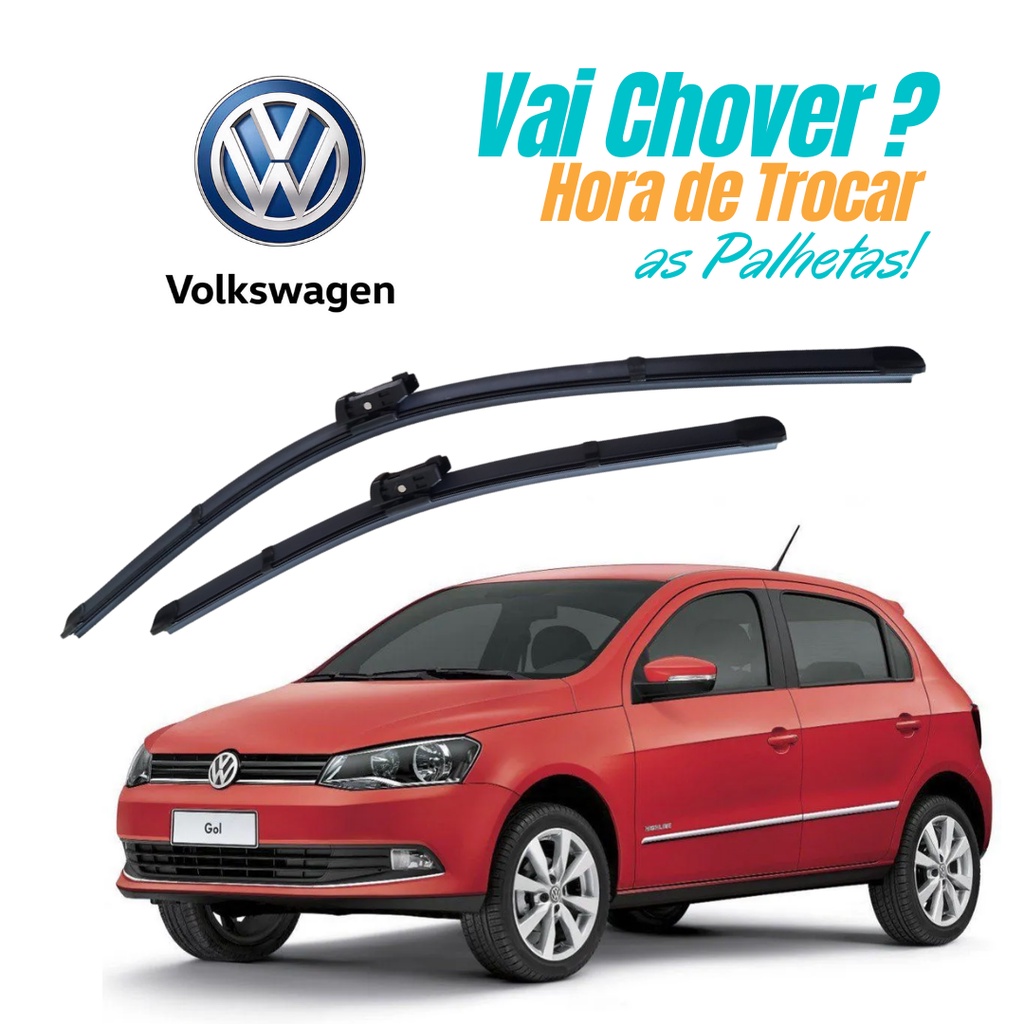 Par Palheta Limpador Gol Saveiro Voyage G6 2013 2014 2015 2016 Encaixe T2 em Oferta na Shopee