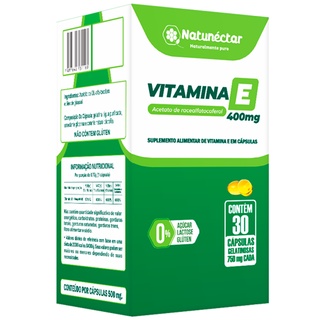 Vitamina E - Acetato de Racealfatocoferol 30 Capsulas 750mg - Natunéctar