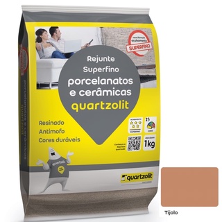 Rejunte Para Porcelanato Super Fino 1kg Tijolo Quartzolit
