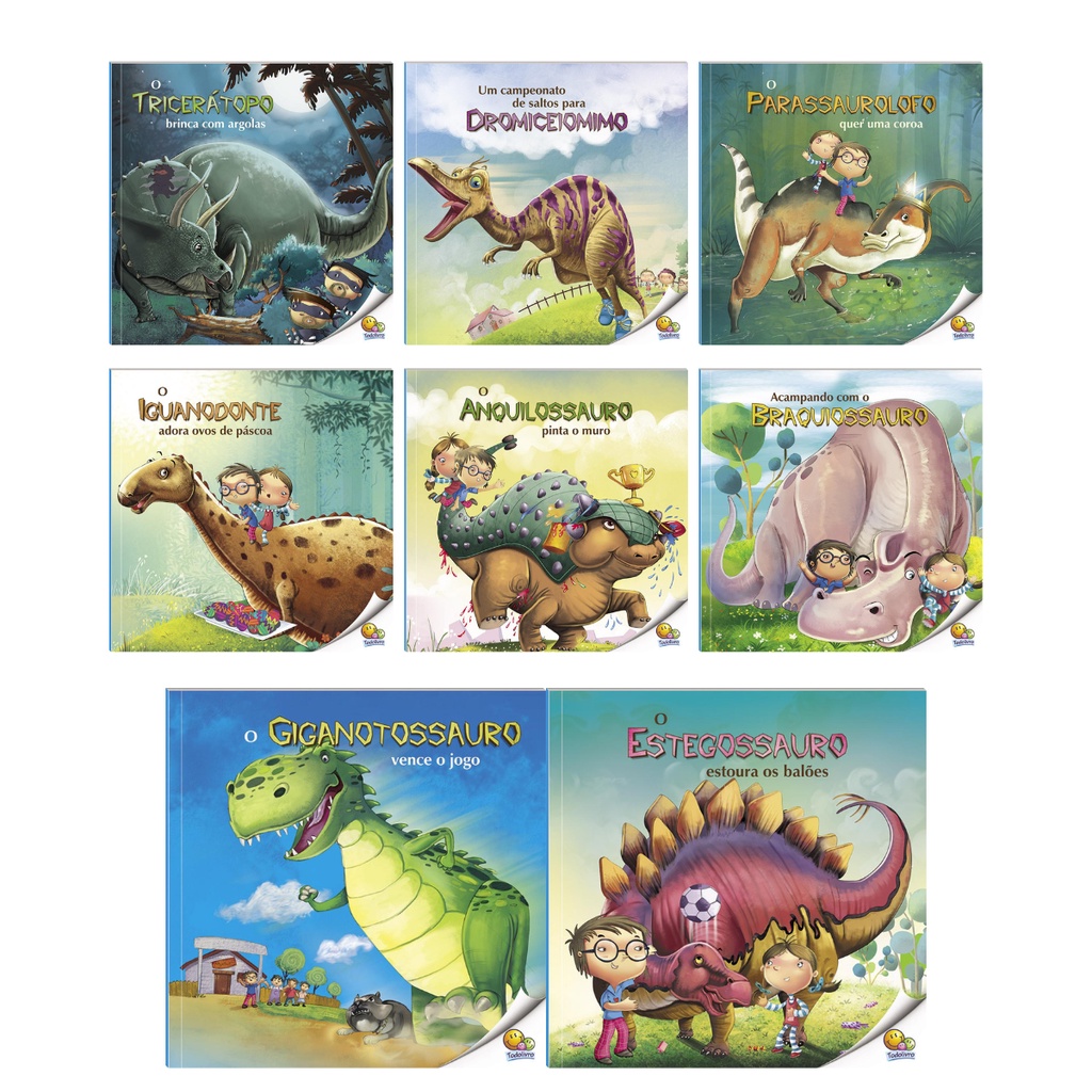 Livros Dinossauros Dinos Historinhas para Dormir Crianças Iniciando a Leitura