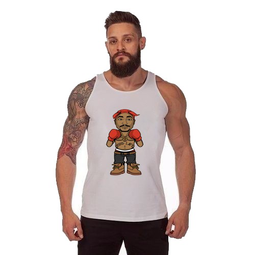 Camiseta Regata Masculina Rapper 2pac Tupac Rap Rapper