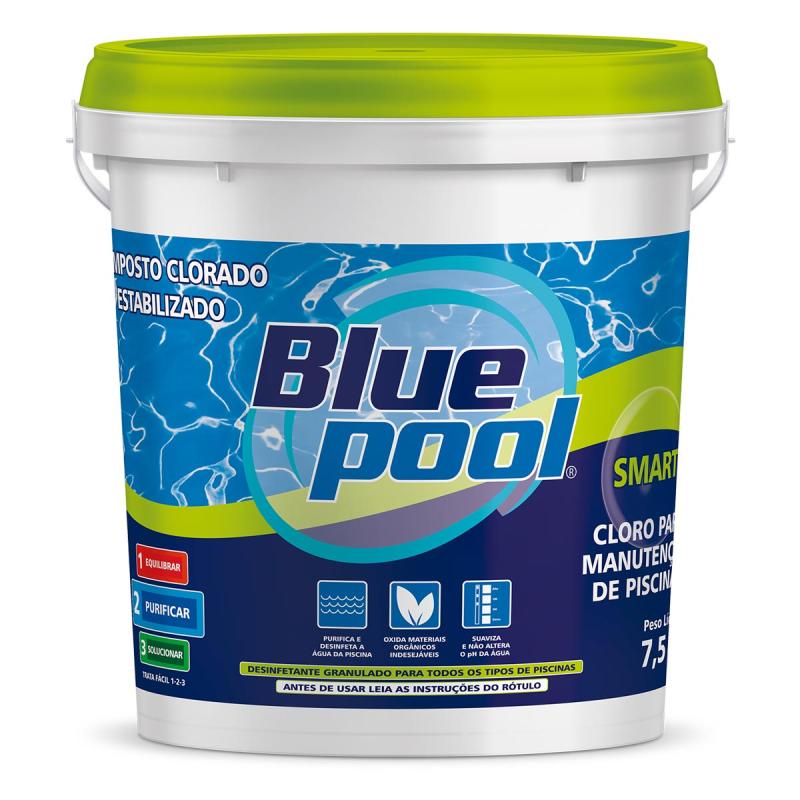 Cloro para Piscina Smart Balde 7,5 KG 252033B Bluepool by FLUIDRA - Home & Living
