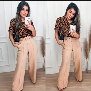 Calça Pantalona Feminina de Alfaiataria