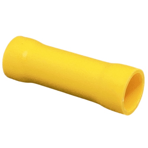 TERMINAL LUVA EMENDA ISOLADA CONECTOR ELÉTRICO EMENDA RÁPIDA DE CABOS E FIOS 2.5 A 6mm - AMARELO 100un