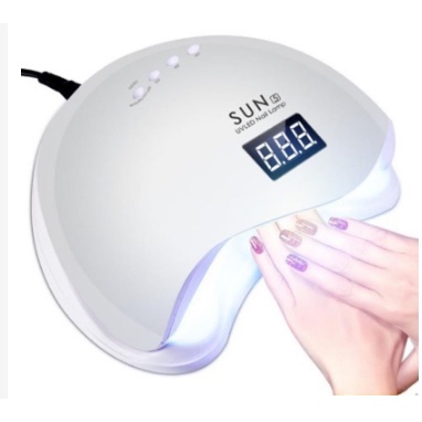 Cabine  Unha Profissional Sun 5 Led Uv 48w Gel Acrigel Fibra - Bivolt 24 pçs de led