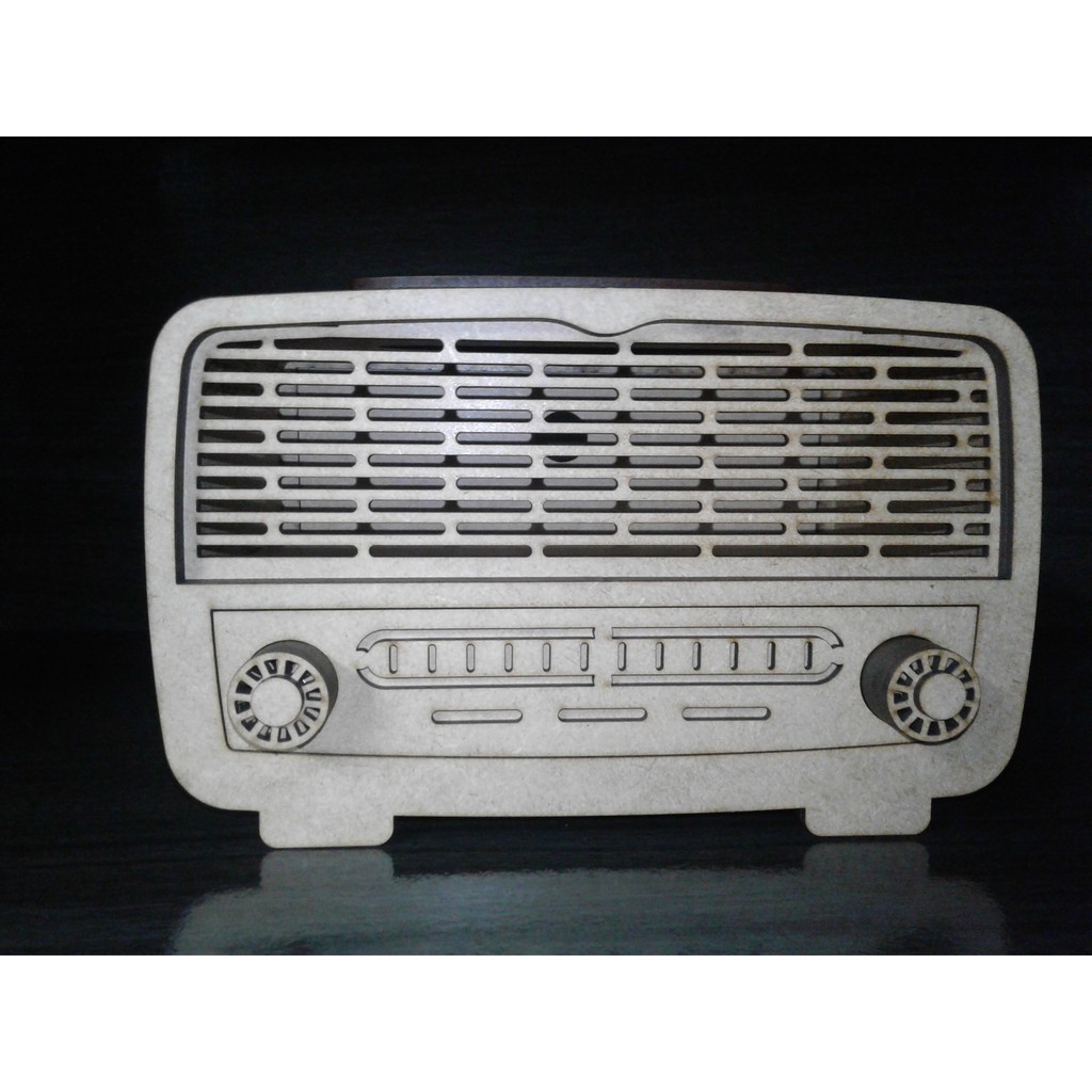 Porta Canetas Estilo Rádio Antigo Vintage
