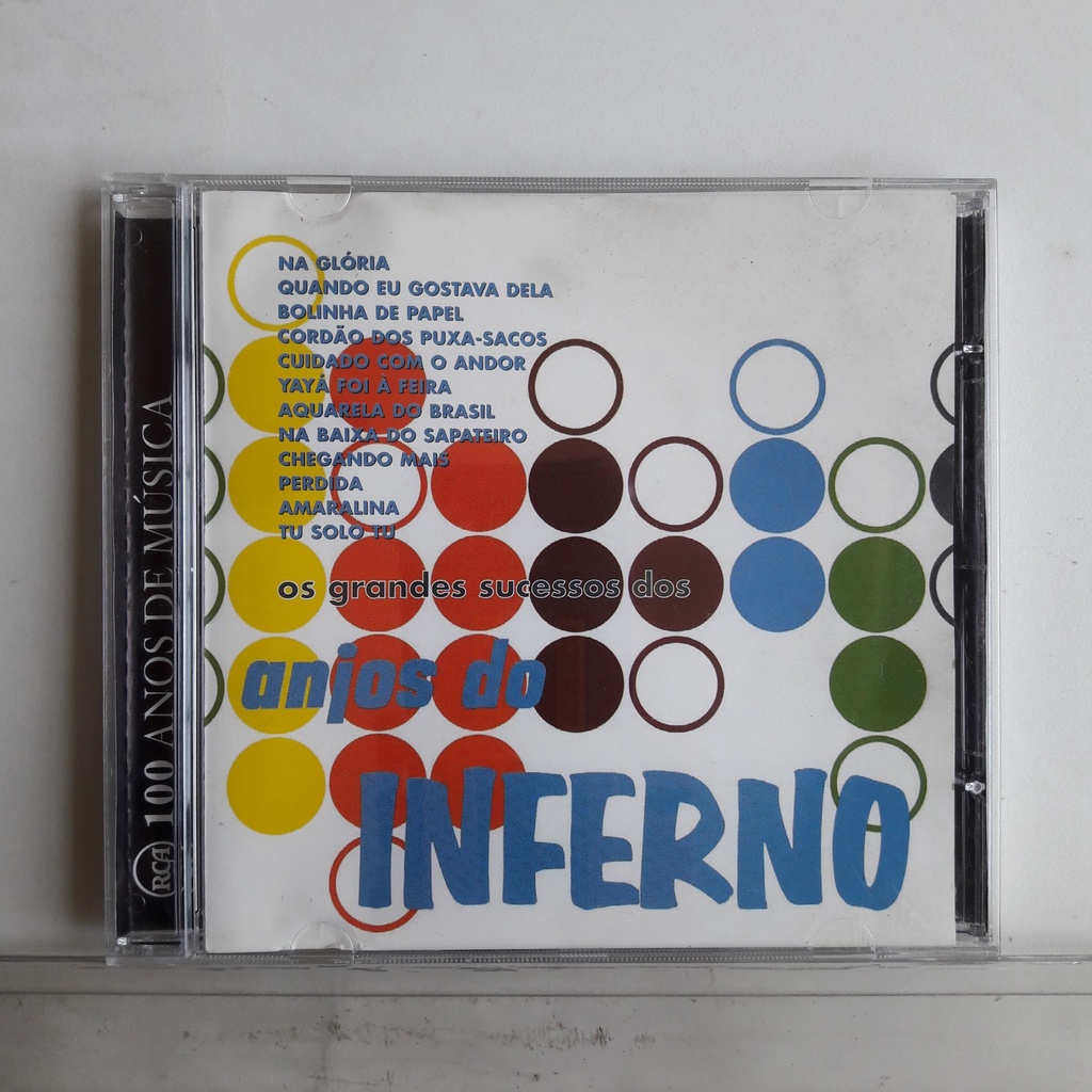 CD Anjos Do Inferno - Os Grandes Sucessos Dos Anjos Do Inferno - RCA - 100 Anos De Música
