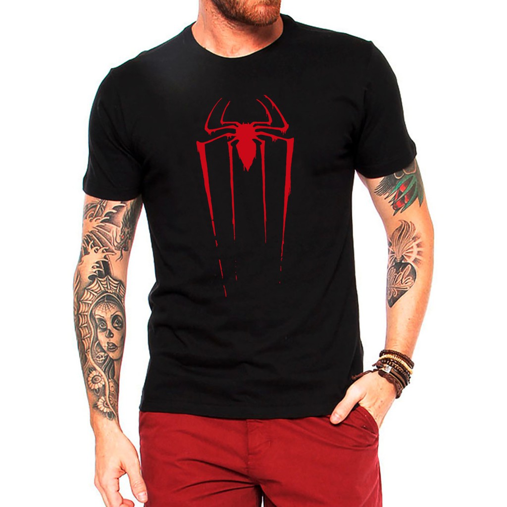 Camiseta Spider Man Super Heroí Marvel Malha 100% Algodão
