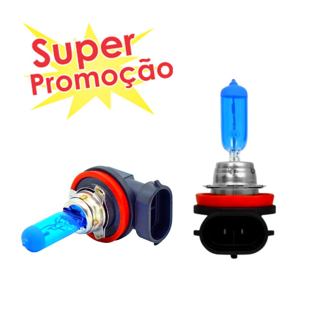 Par De Lampada H11 Super Branca Efeito Xenon 8500k Envio Rapido em Oferta na Shopee