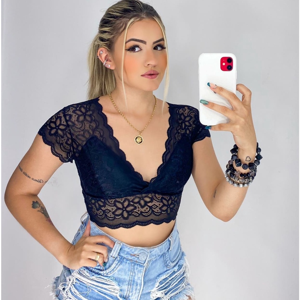 Cropped Manga Cigana: Onde Comprar | BuscaProdutos