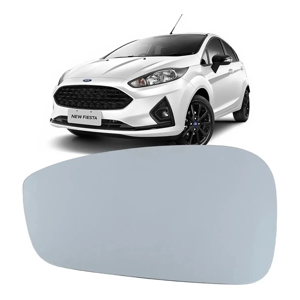 Lente Refil Retrovisor New Fiesta Lado Direito Passageiro