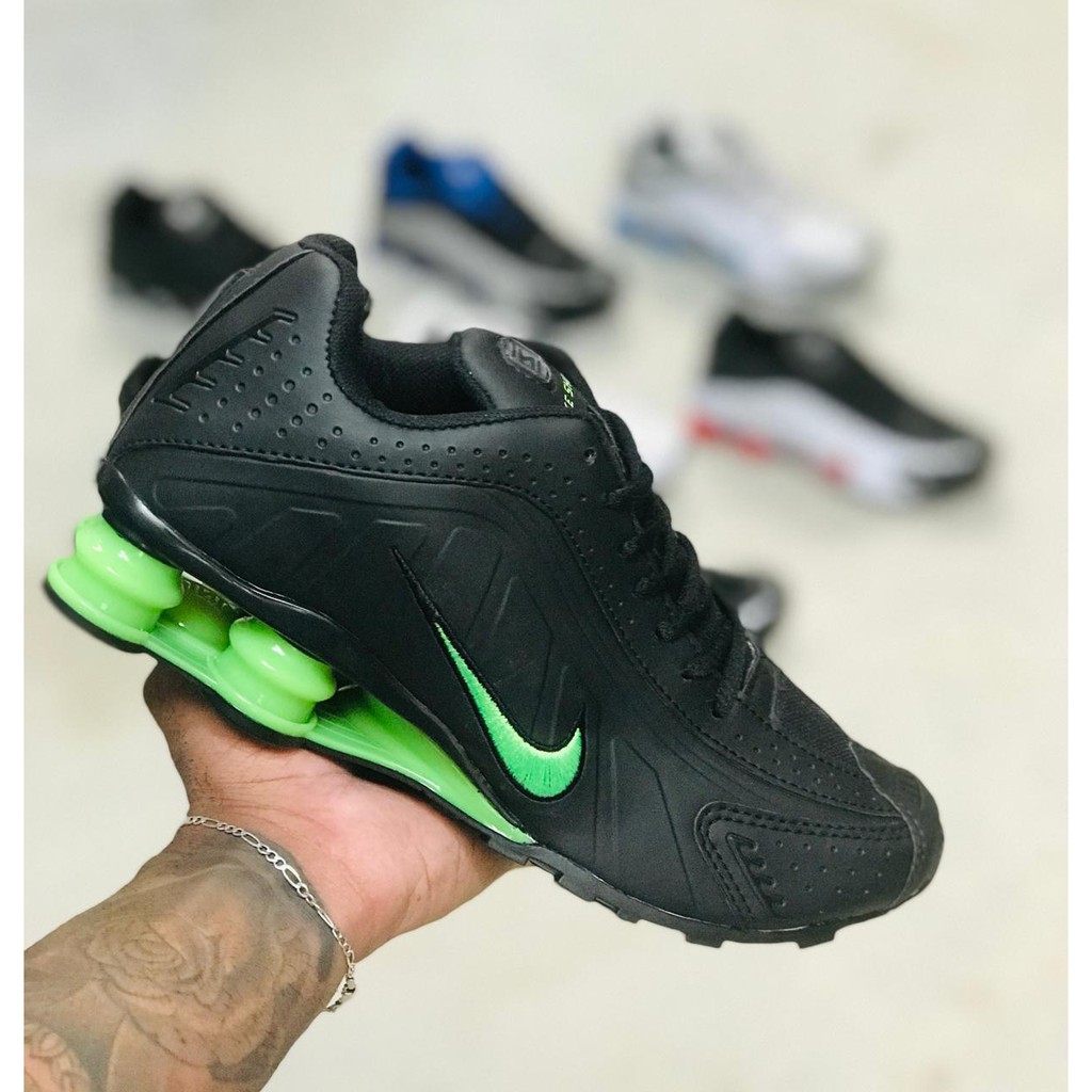 nike verde com preto