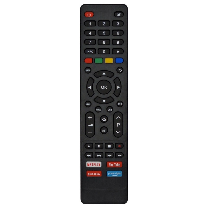 Controle Remoto para TV LED Philco com Netflix / Youtube / Globo Play / Prime Vídeo - 9028 PH43N91DS9W PTV32G52S LED V.A PTV32G52S LED V.B PTV32M60S LED V.A PTV40E60SN LED V.A PTV40E60SN BIV V.B PTV40E60SNC LED V.A PTV40G50SNS 4K