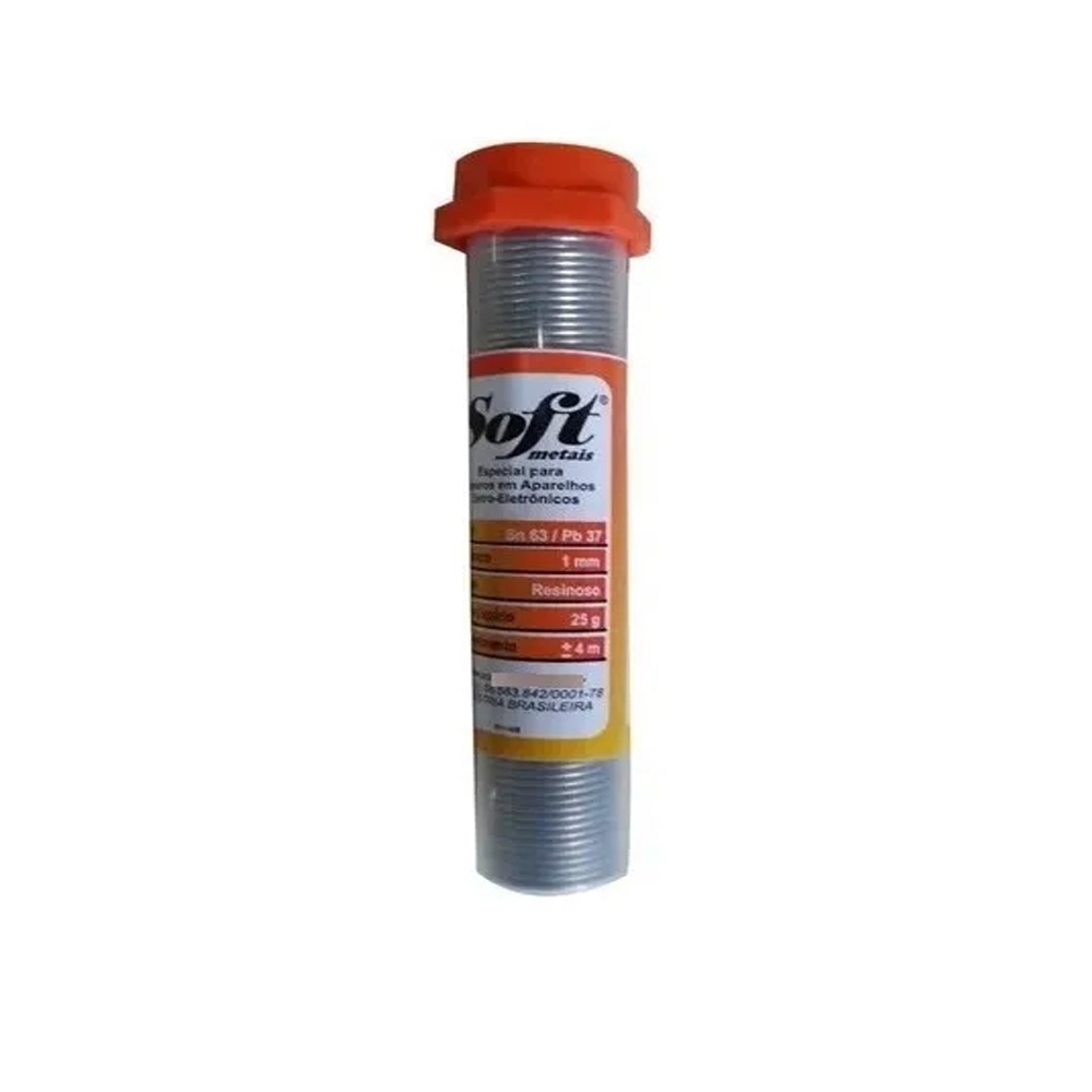 Tubo Estanho Para Solda 63x37 25 Gramas 1mm - 1037