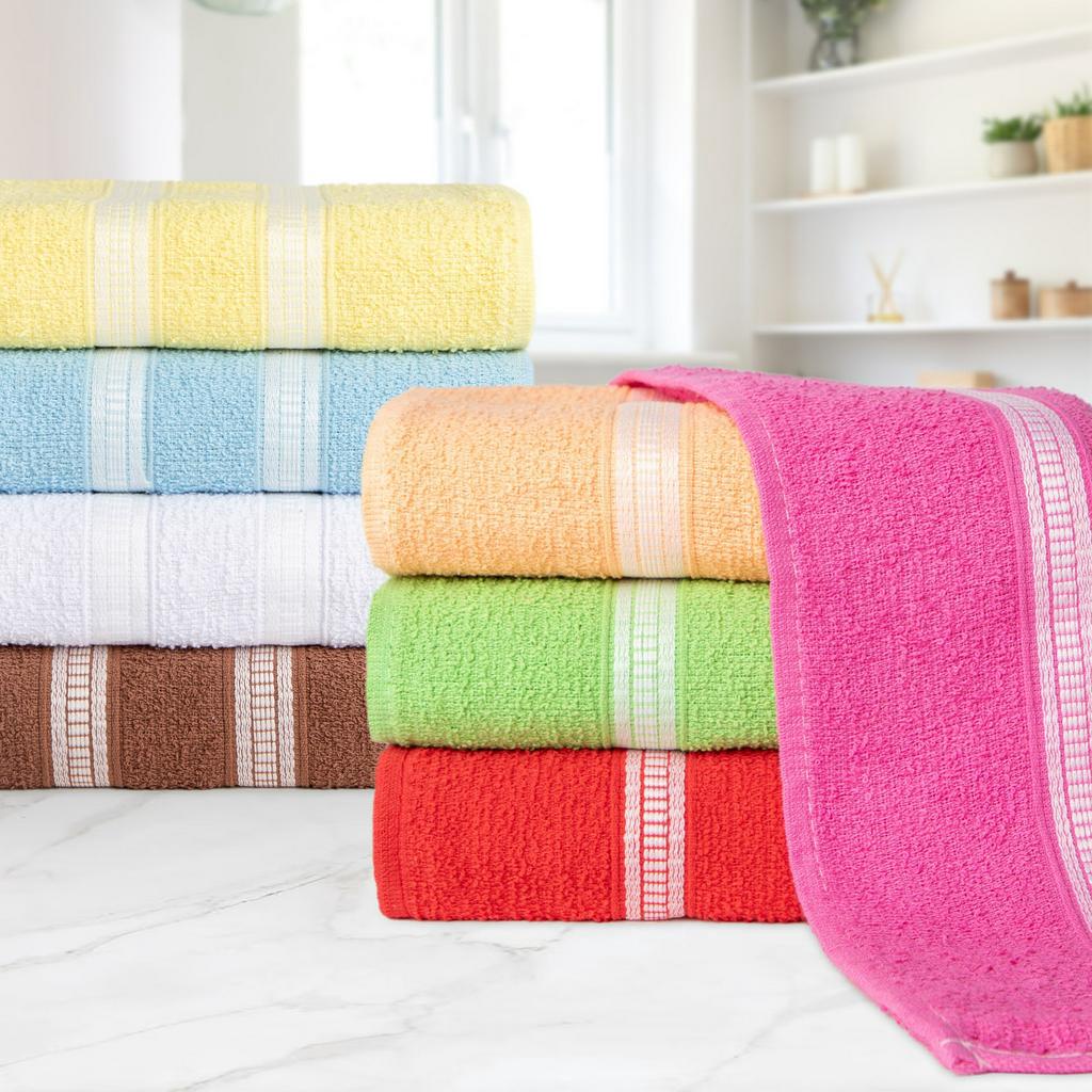 Kit 10 Toalha de Banho Popular Ótima Absorção
