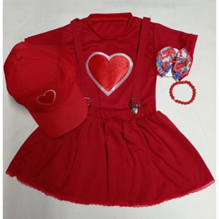 fantasia Gi -  Fantasia Giovana -Coração -+ brindes em Oferta na Shopee