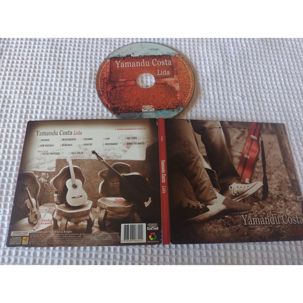 Yamandu Costa Lida ou El negro del Blanco com Paulo Moura - CD Digipack 2007