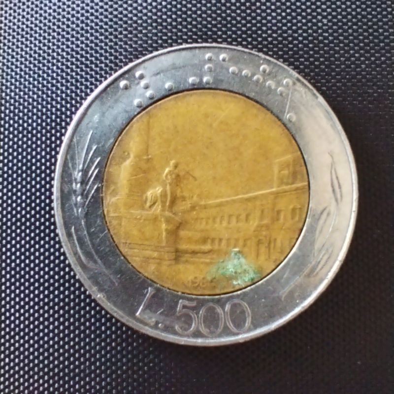 Moeda 500 Liras (Italiana) 1986