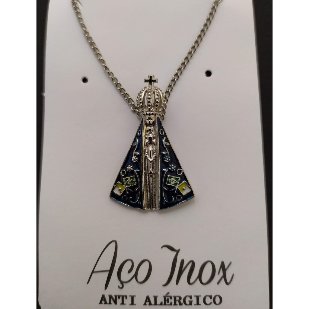 Corrente Aço Inox Nossa Senhora Aparecida
