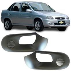 Par Moldura Maçaneta Interna Corsa Classic Diant 94 até 2000