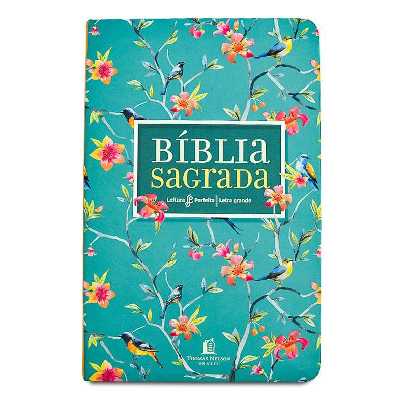 Bíblia Sagrada NVI Letra Grande Leitura Perfeita - Flores - Books & Magazines