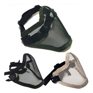 Mascara Meia Face Metal Proteçao Rosto Airsoft Paintball Cores Segurança Brutauro