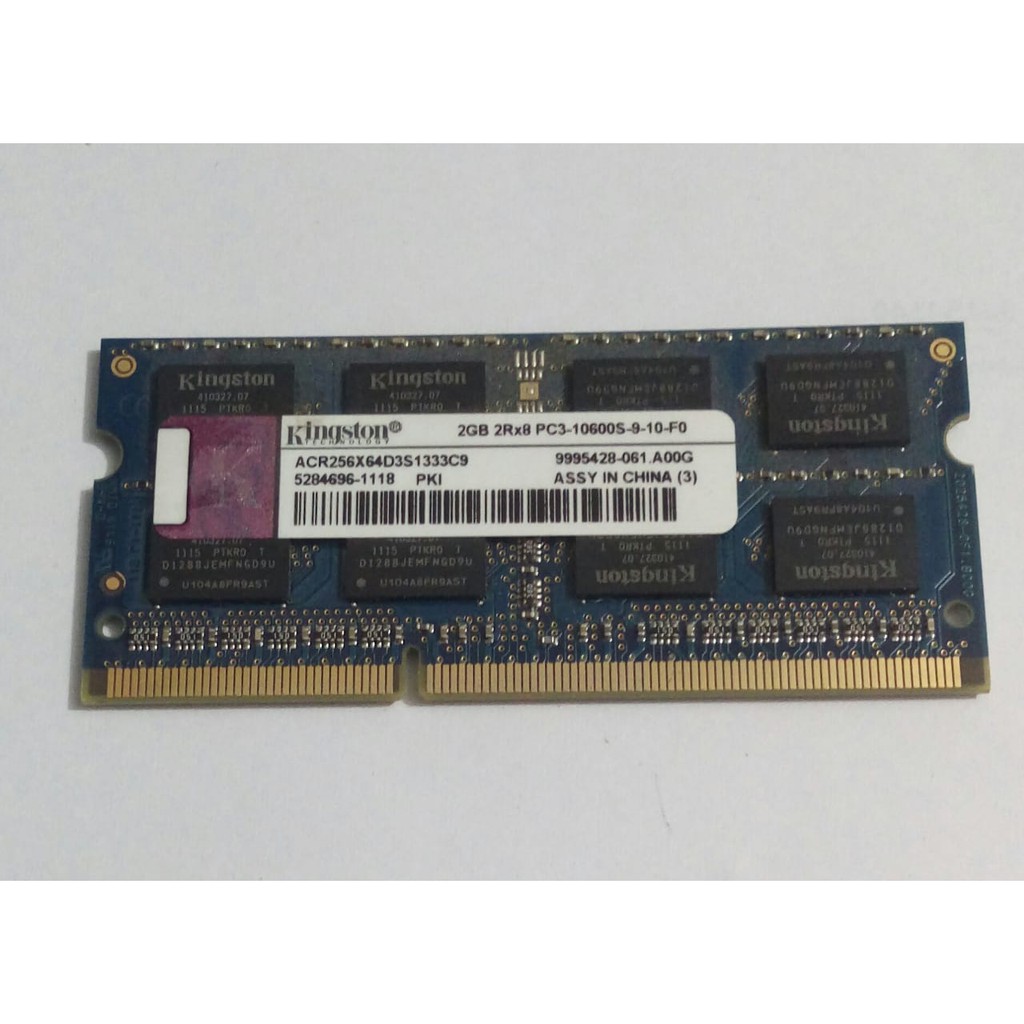 Memoria Para Notebook Ddr 3 Kingston 2gb 2rx8 10600s