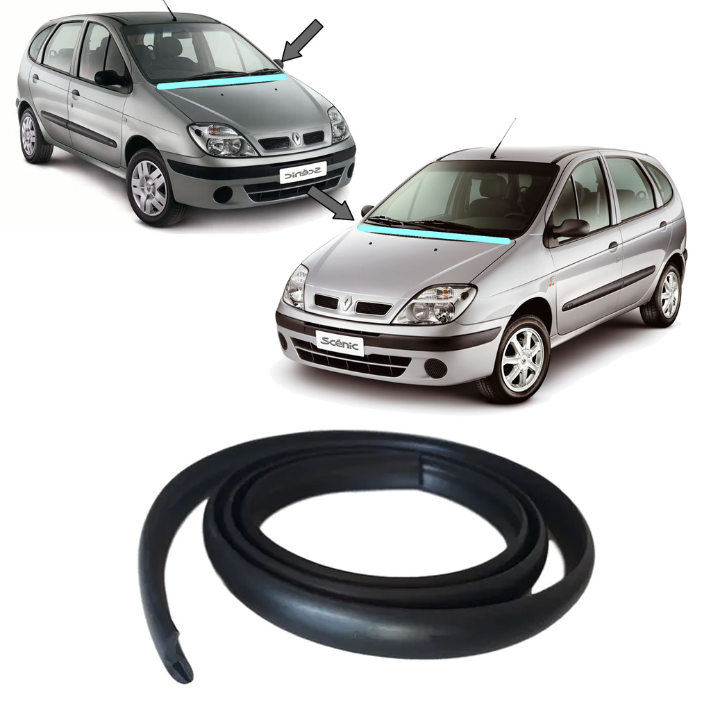 Borracha da Churrasqueira Acabamento Renault Scenic 1998 A 2011 Todos Anos em Oferta na Shopee
