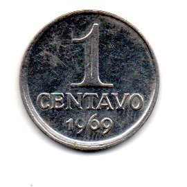 1 Centavos 1969 MBC Moeda Antiga Brasil