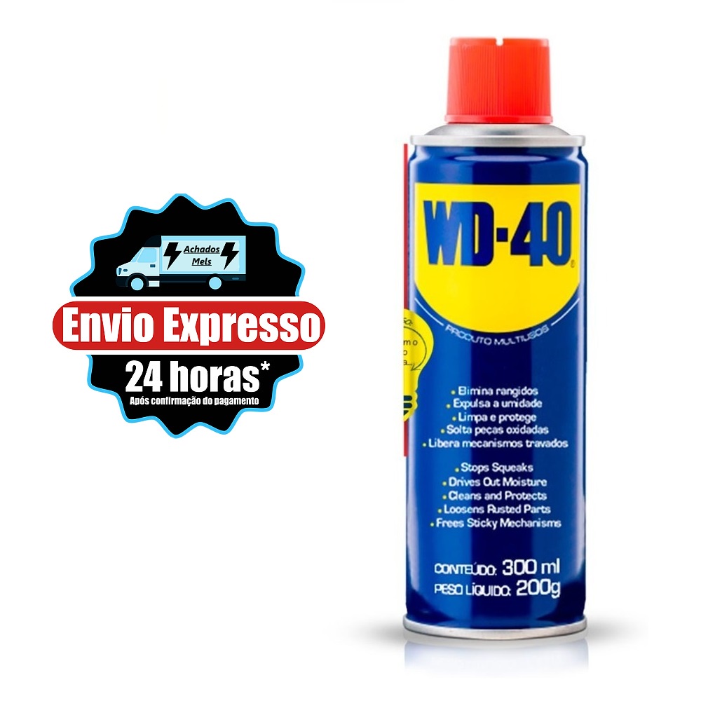 Wd40 Spray Produto Multiusos - Desengripa Lubrifica 300ml