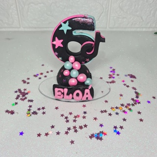 Vela Em Biscuit Tik Tok com  Nome personalizado em Oferta na Shopee