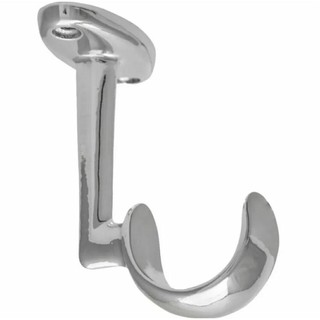 Suporte de varão para teto em ferro Cromado 28mm 1 peça com parafusos